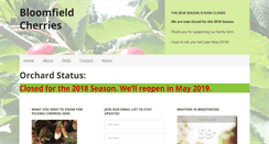 Desktop Screenshot of bloomfieldcherries.com